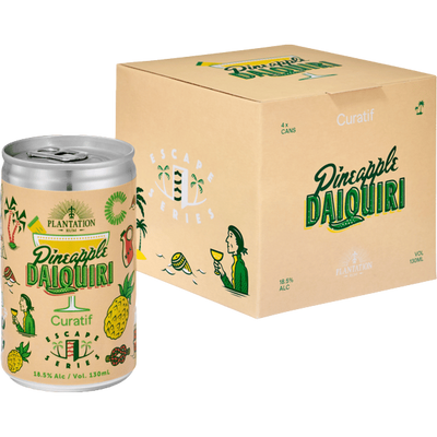 Curatif Plantation Fancy Pineapple Rum Daiquiri 130ml Can 4 Pack