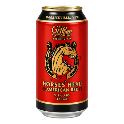 Grifter Horses Head American Red Ale 5.5% 375ml Can Case of 24