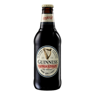 Guinness Extra Stout 375ml Bottle 6 Pack