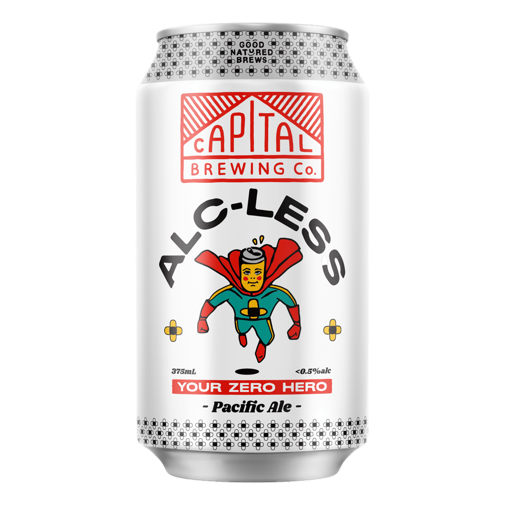 Capital Brewing Co. Alc-Less Pacific Ale 375ml Can 4 Pack
