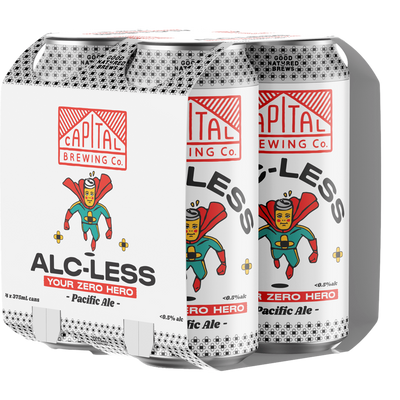 Capital Brewing Co. Alc-Less Pacific Ale 375ml Can 4 Pack