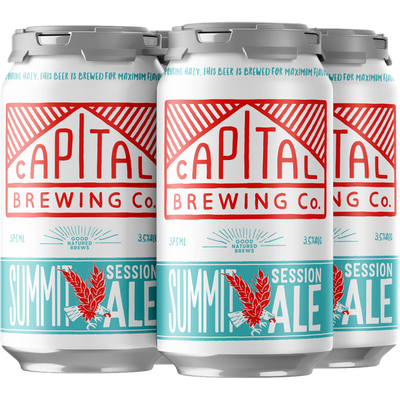 Capital Brewing Co. Summit Session Ale 3.5% 375ml Can 4 Pack