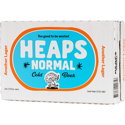 Heaps Normal Another Lager Non-Alc 375ml Can Case of 24