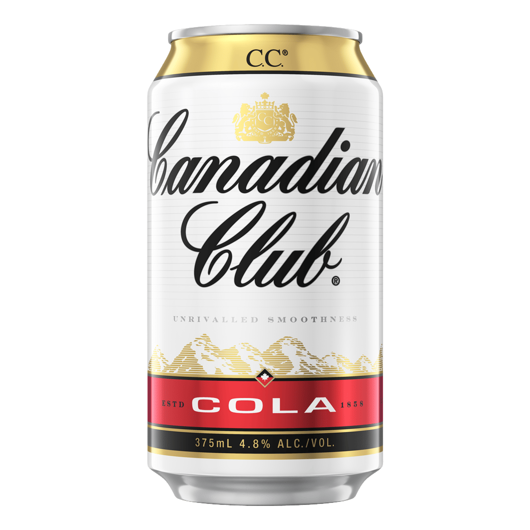 Canadian Club Whisky & Cola 375ml Can 10 Pack