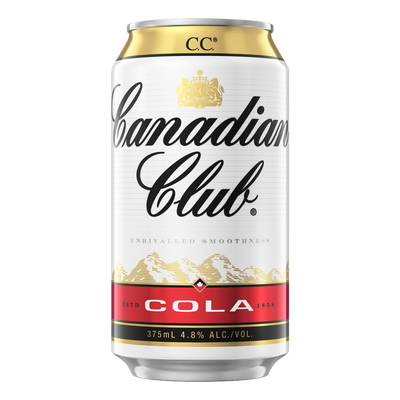 Canadian Club Whisky & Cola 375ml Can Case of 24