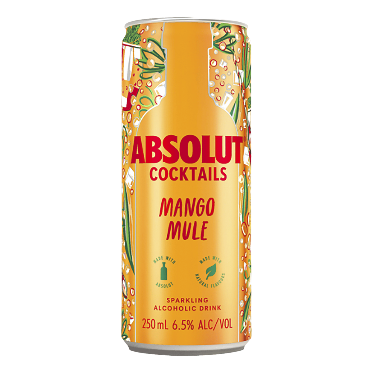 Absolut Cocktails Mango Mule 6.5% 250ml Can Case of 24