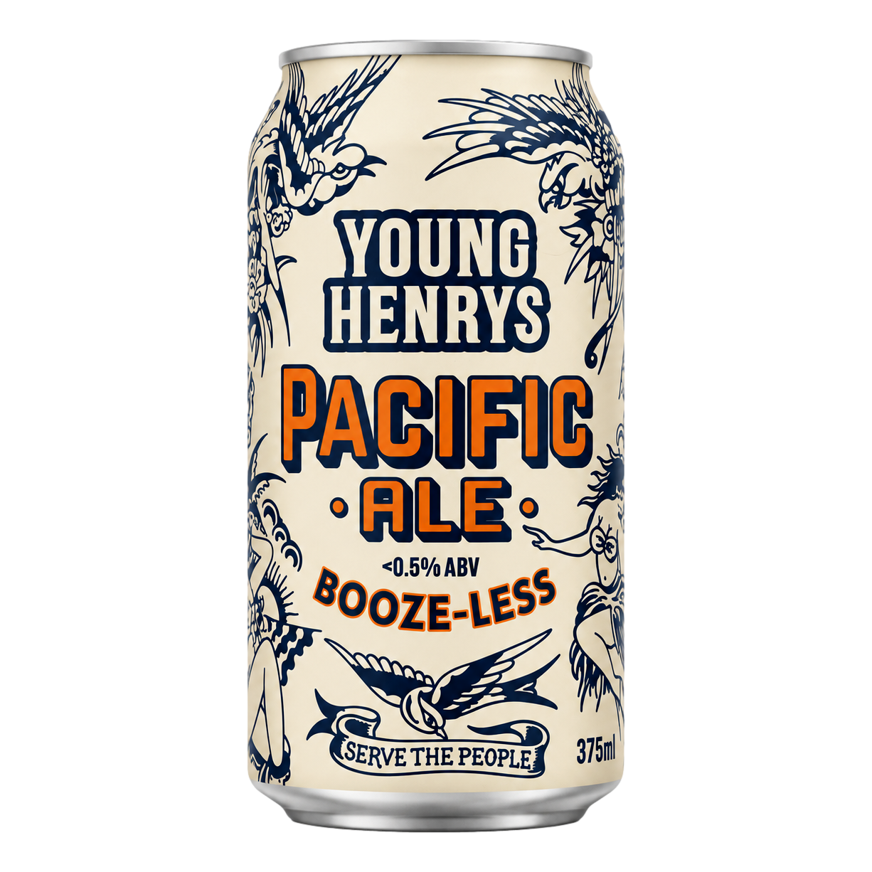Young Henrys Pacific Ale Booze-Less 375ml Can Single