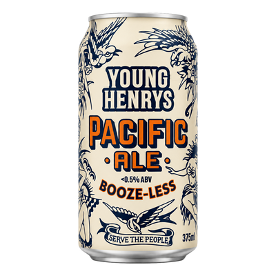 Young Henrys Pacific Ale Booze-Less 375ml Can  4 Pack