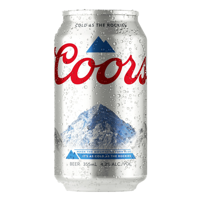 Coors Lager 355ml Can Case of 12