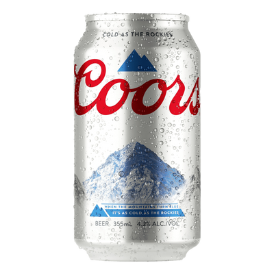 Coors Lager 355ml Can 6 Pack