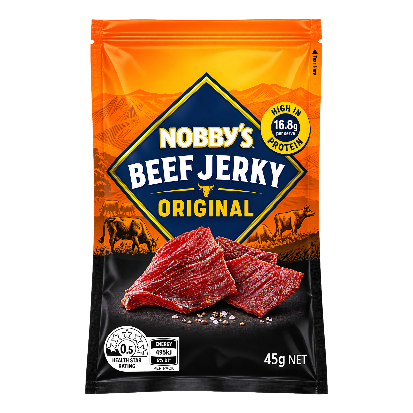 Nobby's Beef Jerky Original 45g