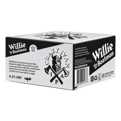 Willie The Boatman Crazy Ivan IPA 6.3% 375ml Can Case of 16