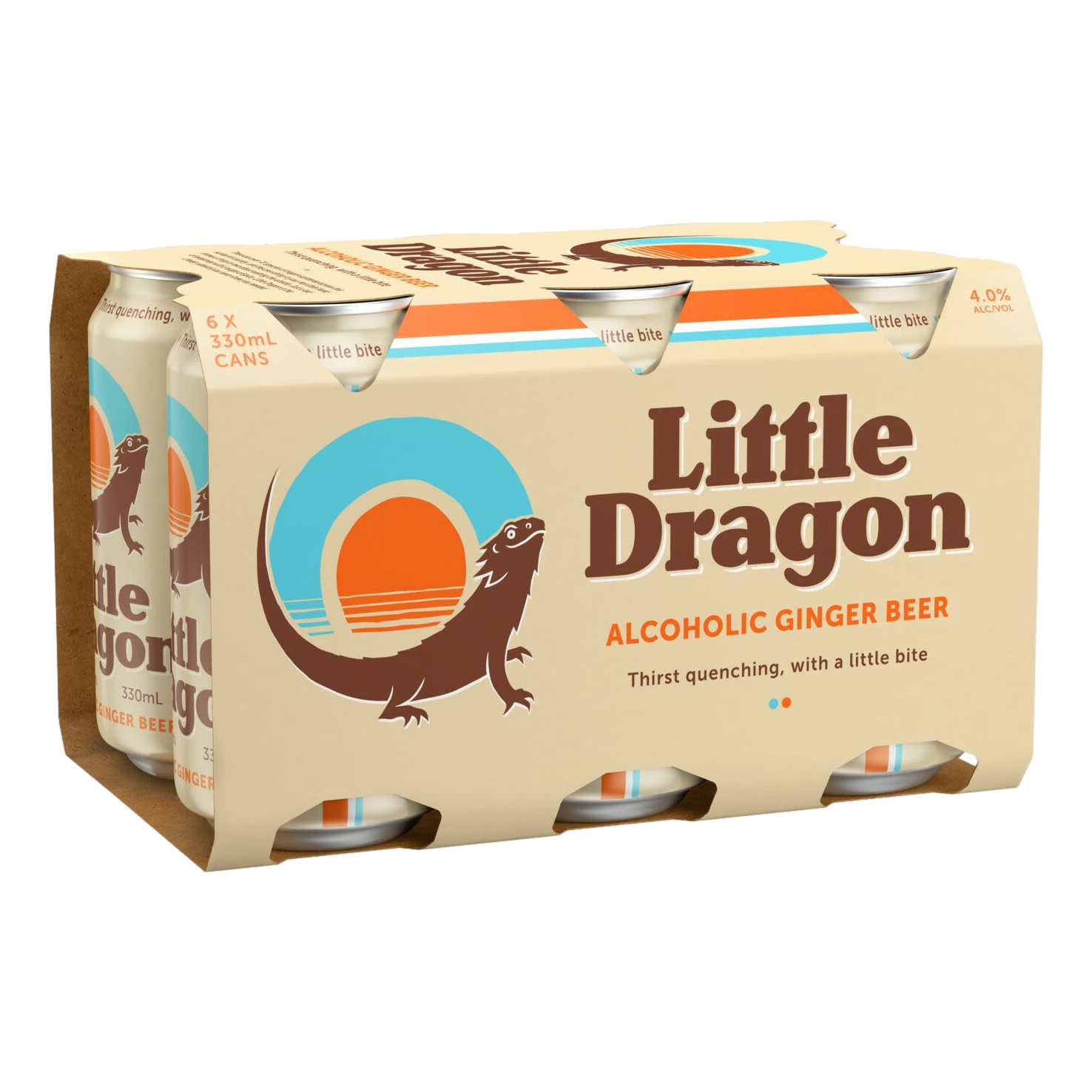 Little Dragon Alcoholic Ginger Beer 330ml Can 6 Pack