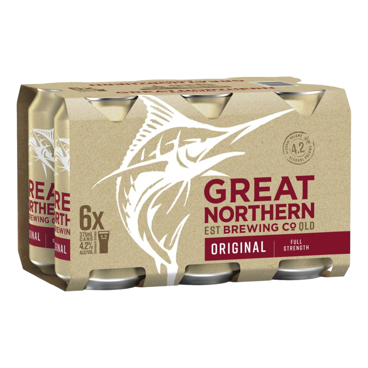 Great Northern Original Lager 375ml Can 6 Pack