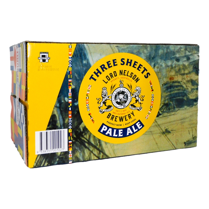 Lord Nelson Three Sheets Pale Ale 330ml Bottle Case of 24