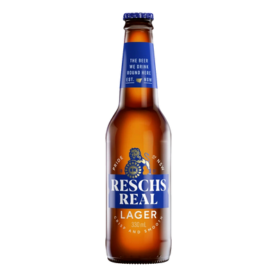 Reschs Real Lager 330ml Bottle Case of 24