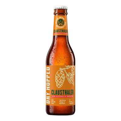 Clausthaler Unfiltered Dry Hopped Non Alcoholic Beer 330ml Bottle 4 Pack
