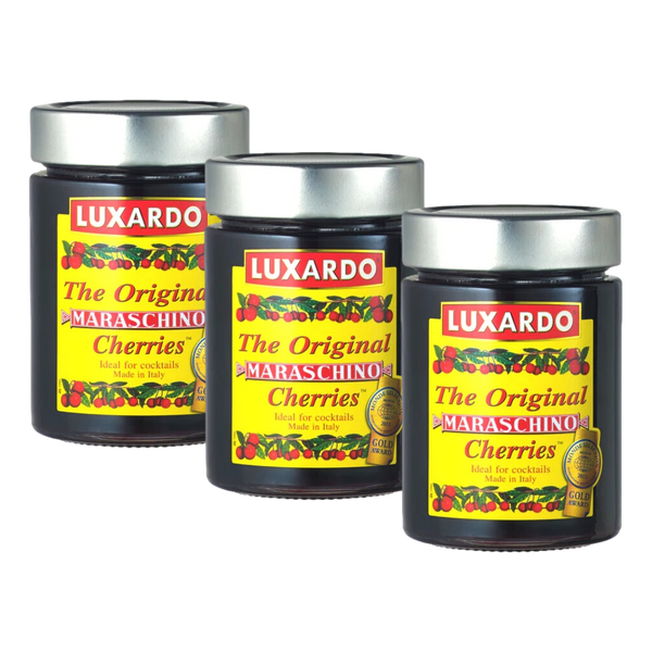 Luxardo Maraschino Cocktail Cherries in Syrup 400g Jar 3 Pack Camperdown Cellars