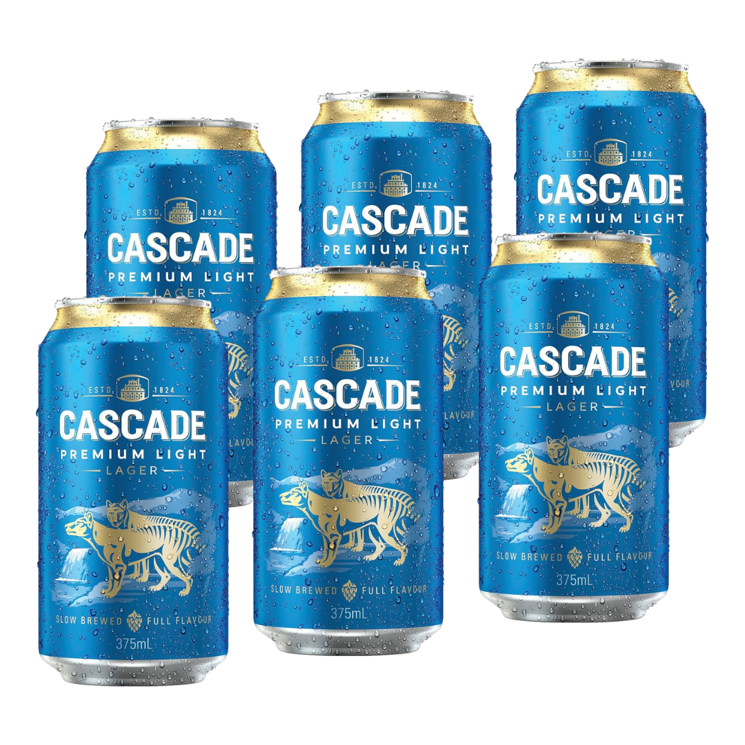 Cascade Premium Light Lager 2.4% 375ml Can 6 Pack