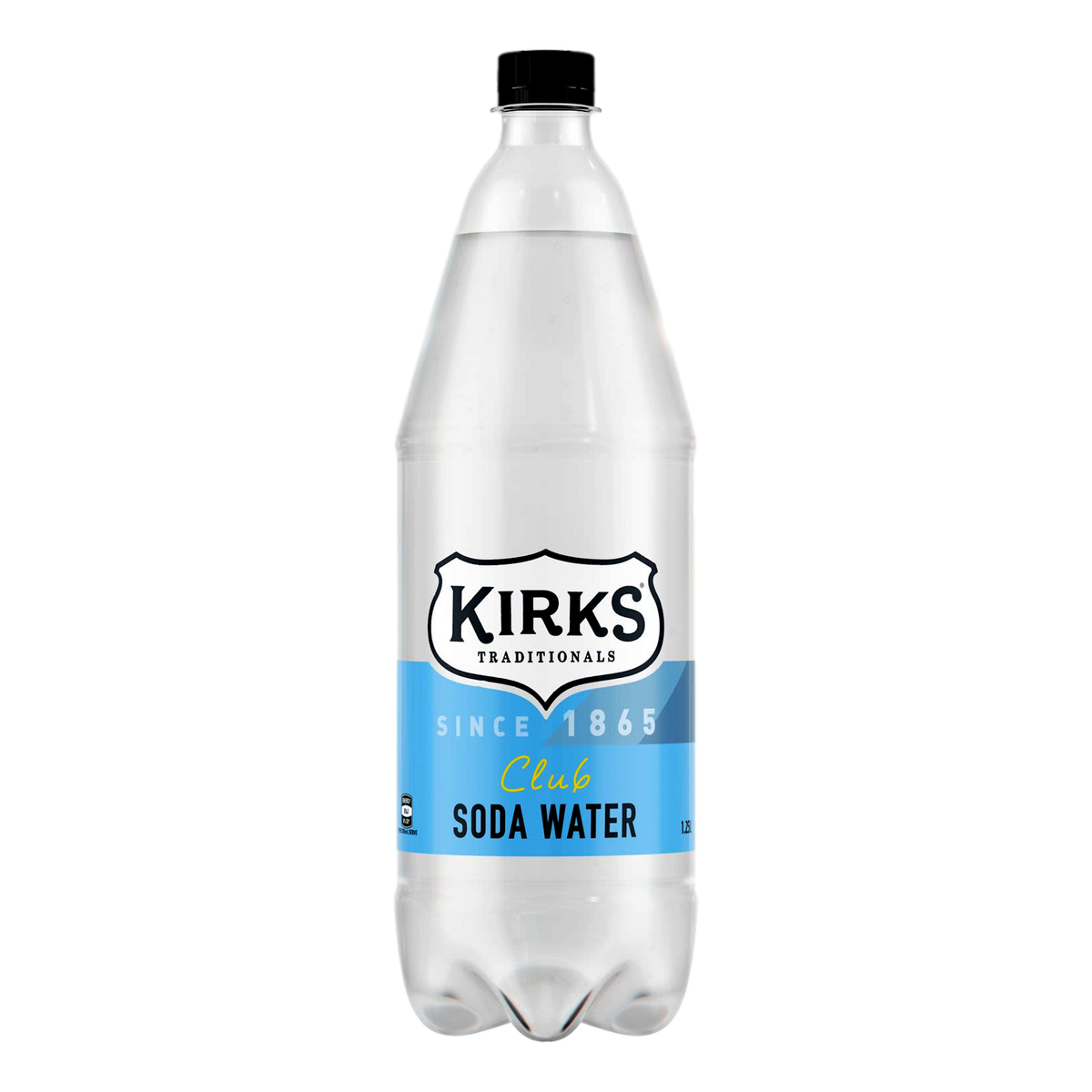 Kirks Club Soda Water 1.25L Bottle Single