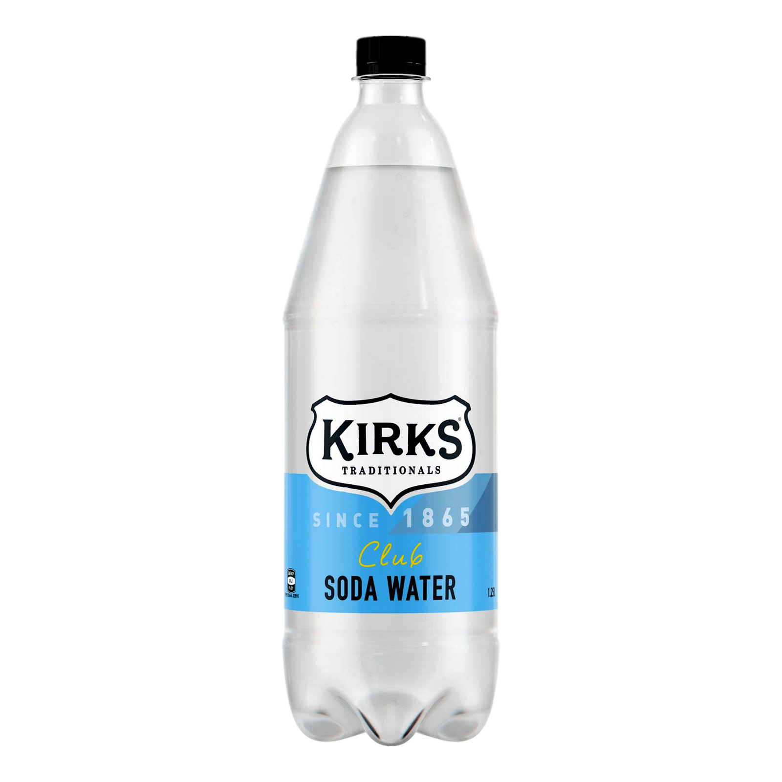 Kirks Club Soda Water 1.25L Bottle Single