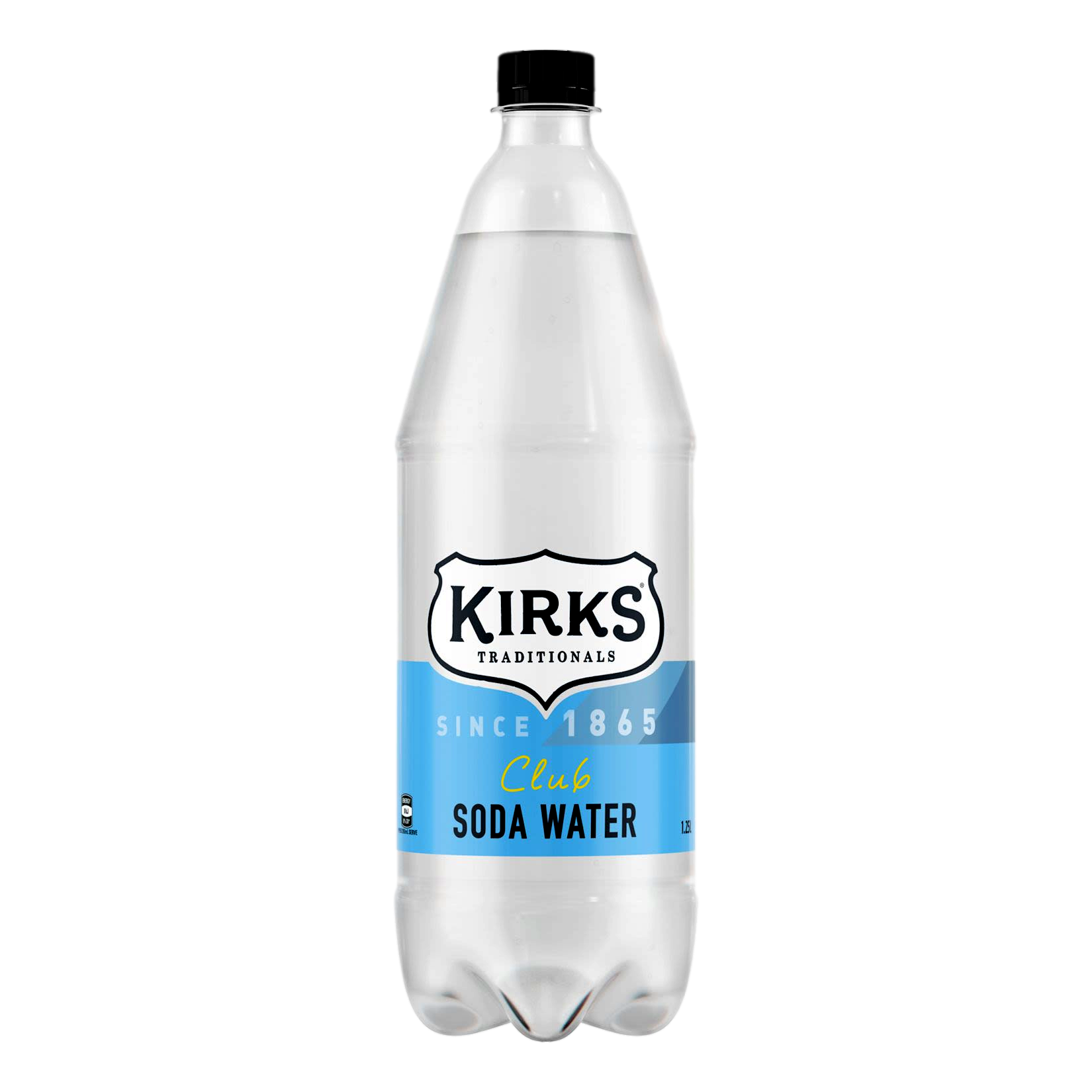 Kirks Club Soda Water 1.25L Bottle Single