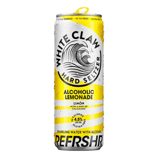 White Claw Hard Seltzer Refrshr Alcoholic Lemonade 330ml Can 4 Pack