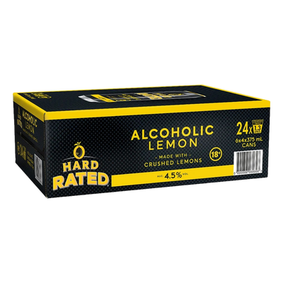 Hard Rated Alcoholic Lemon 375ml Can Case of 24