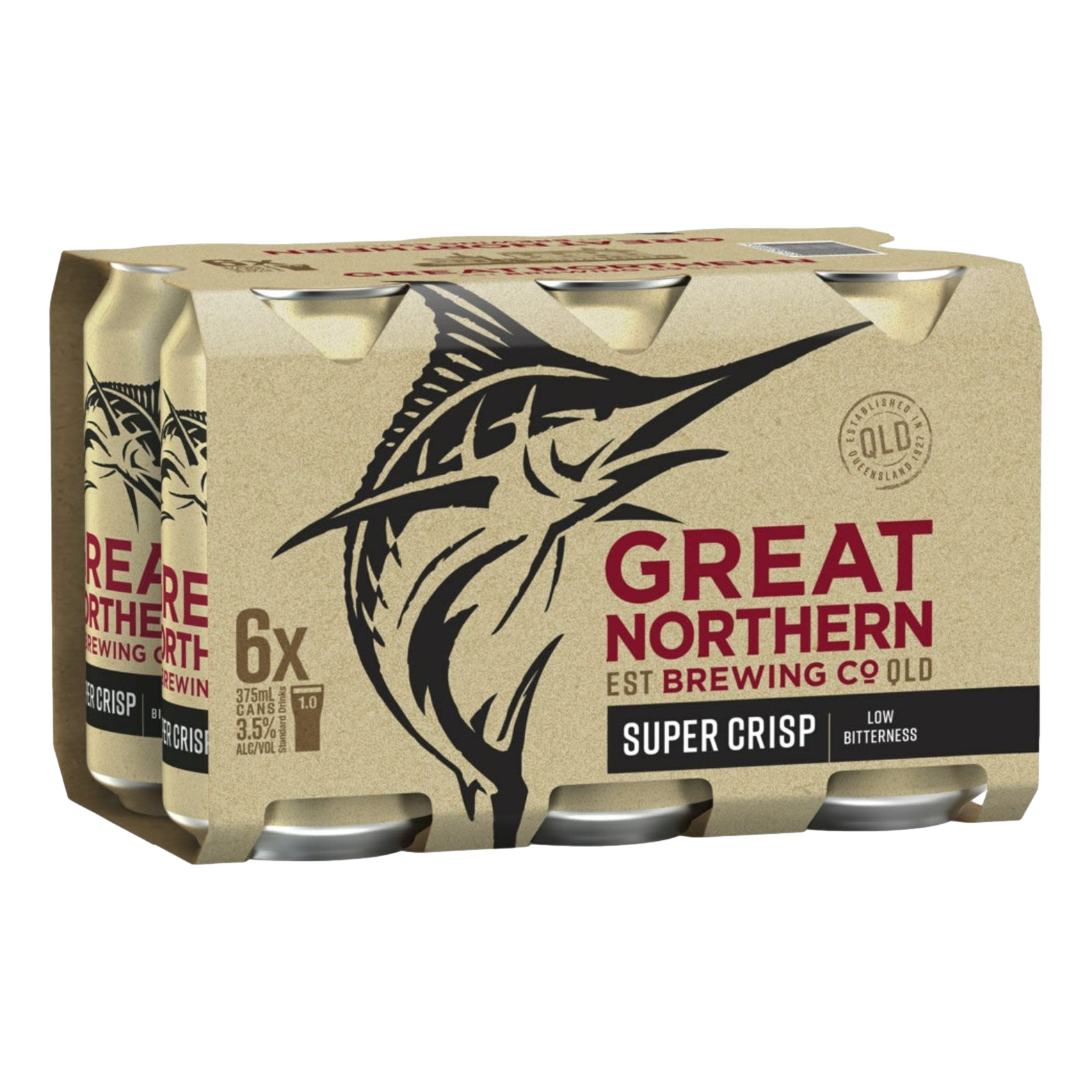 Great Northern Super Crisp Lager 3.5% 375ml Can 6 Pack