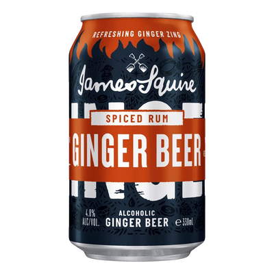 James Squire Spiced Rum Ginger Beer 330ml Can Case of 24