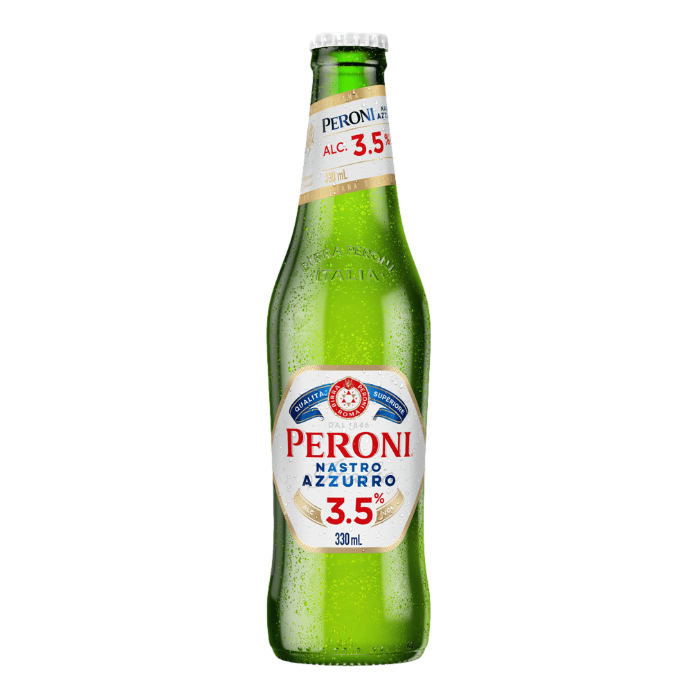 Peroni Nastro Azzurro Lager 3.5% 330ml Bottle Case of 24