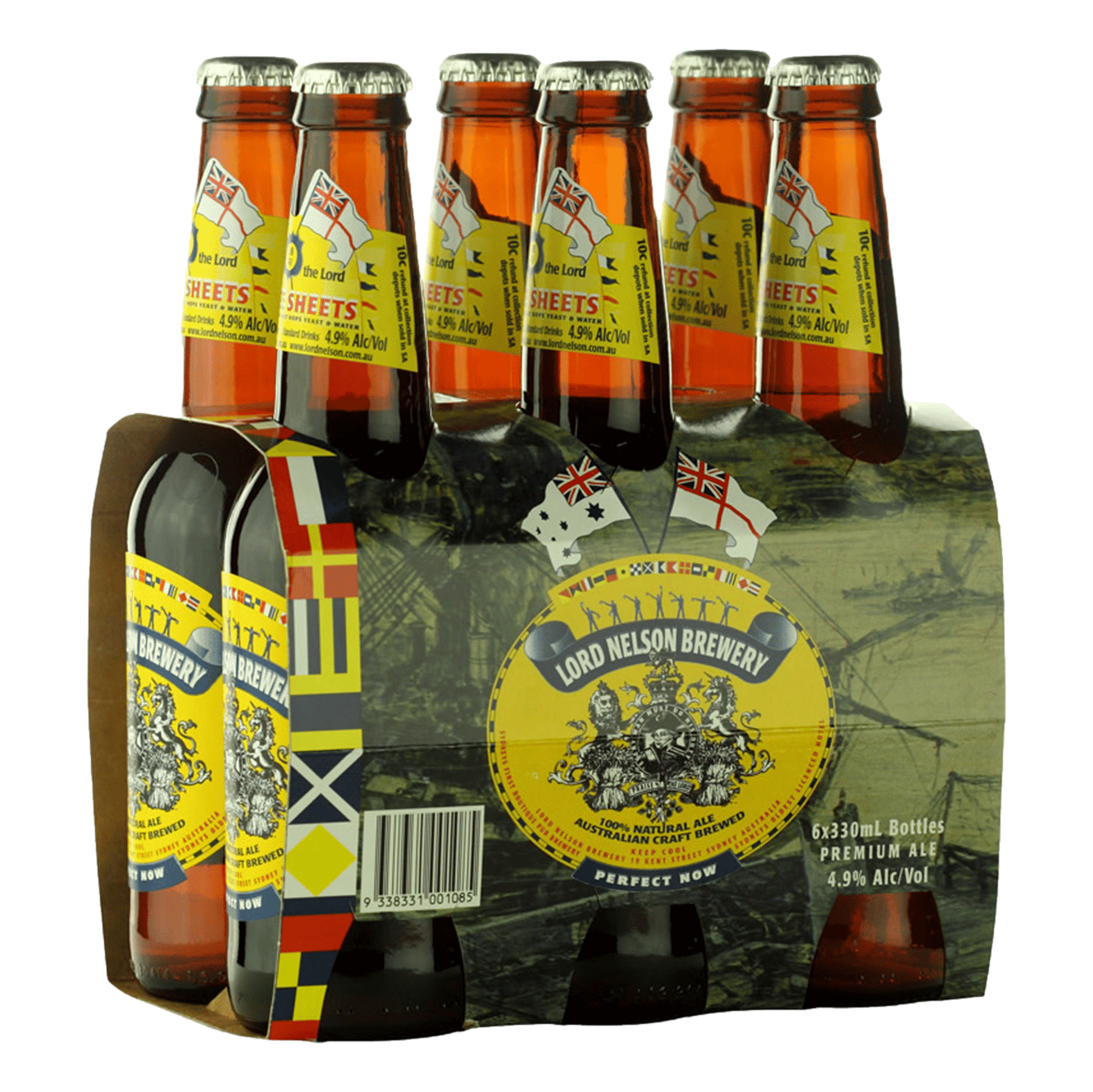 Lord Nelson Three Sheets Pale Ale 330ml Bottle 6 Pack