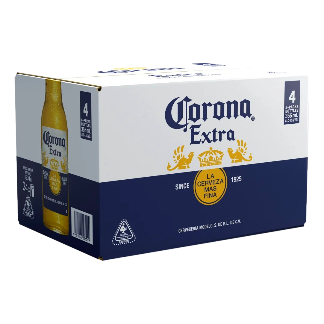 Corona Extra Lager 355ml Bottle Case of 24