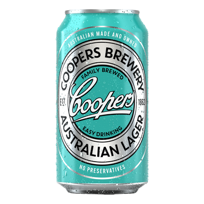 Coopers Australian Lager 375ml Can Case of 24
