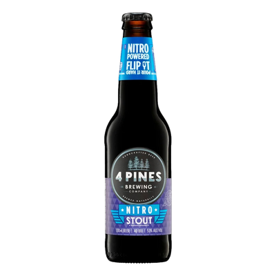 4 Pines Nitro Stout 330ml Bottle 6 Pack