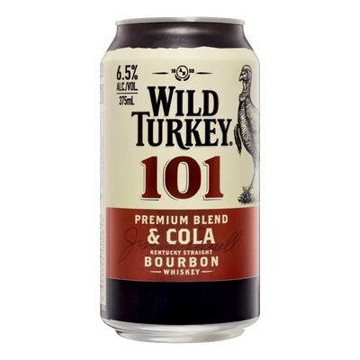 Wild Turkey 101 & Cola 6.5% 375ml Can Case of 24