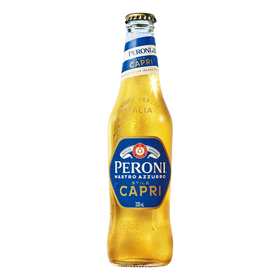 Peroni Nastro Azzurro Stile Capri Lager 330ml Bottle Case of 24