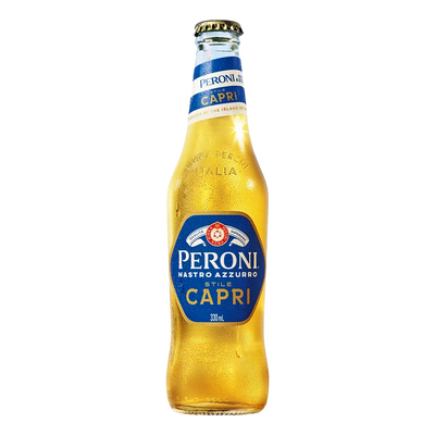 Peroni Nastro Azzurro Stile Capri Lager 330ml Bottle Case of 24