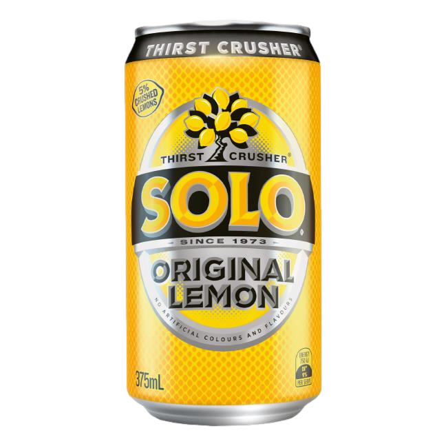 Solo Original Lemon 375ml Can Case of 24