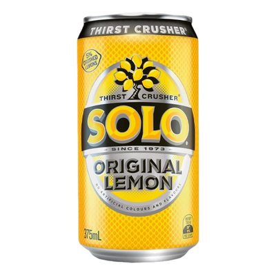 Solo Original Lemon 375ml Can Case of 24