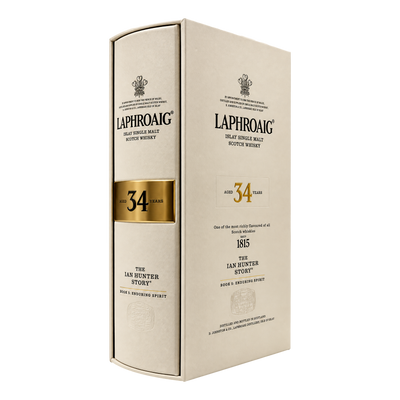 Laphroaig Single Malt Scotch Whisky 34 YO The Ian Hunter Story Book 5 Enduring Spirit 700ml