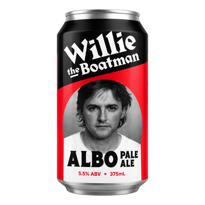 Willie The Boatman Albo Pale Ale 5.5% 375ml Can Case of 16