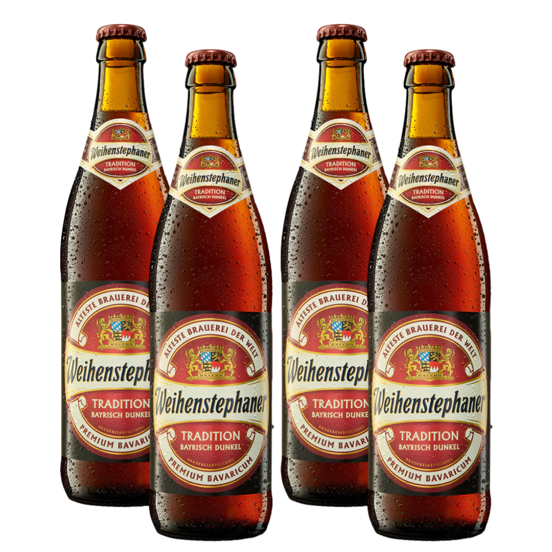 Weihenstephaner Tradition Bayrisch Dunkel 500ml Bottle 4 Pack