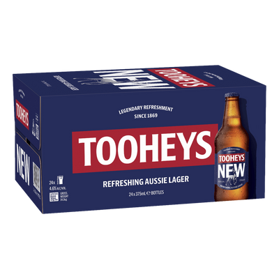 Tooheys New Lager 375ml Bottle Case of 24