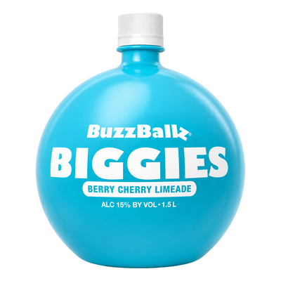 BuzzBallz Biggies Berry Cherry Limeade Cocktail 1.5L Case of 3