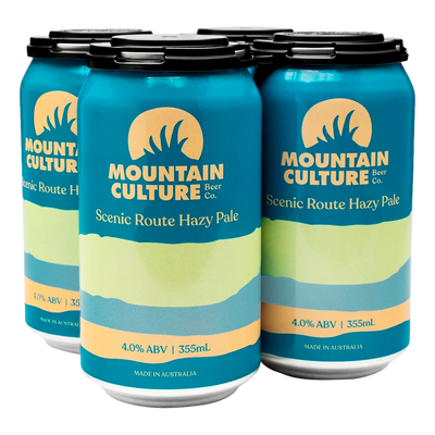 Mountain Culture Scenic Route Session Hazy Pale Ale 4% 355ml Can 4 Pack