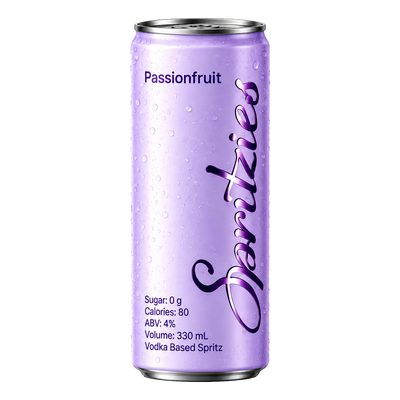 Spritzies Passionfruit Vodka Spritz 4% 330ml Can 4 Pack