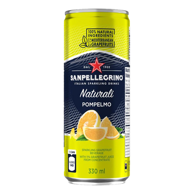 San Pellegrino Naturali Pompelmo 330ml Can 4 Pack