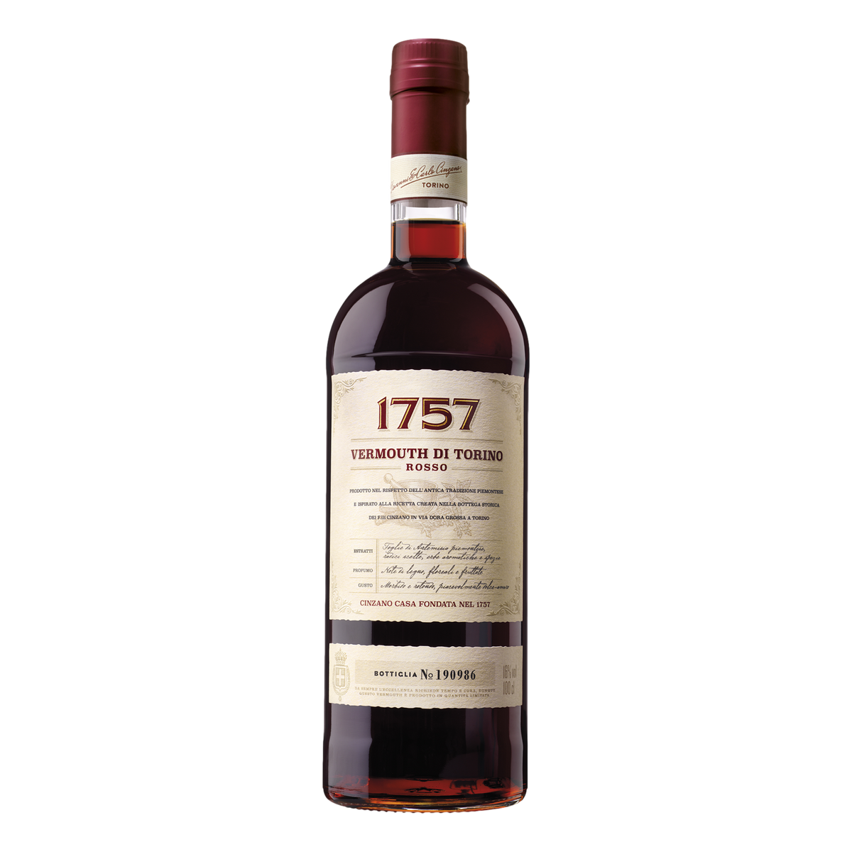 Cinzano 1757 Rosso Vermouth 1L