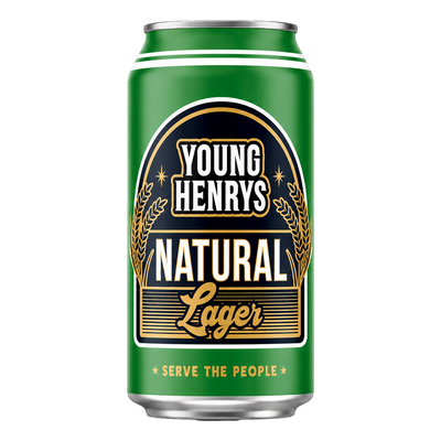Young Henrys Natural Lager 375ml Can Case of 24 - Camperdown Cellars